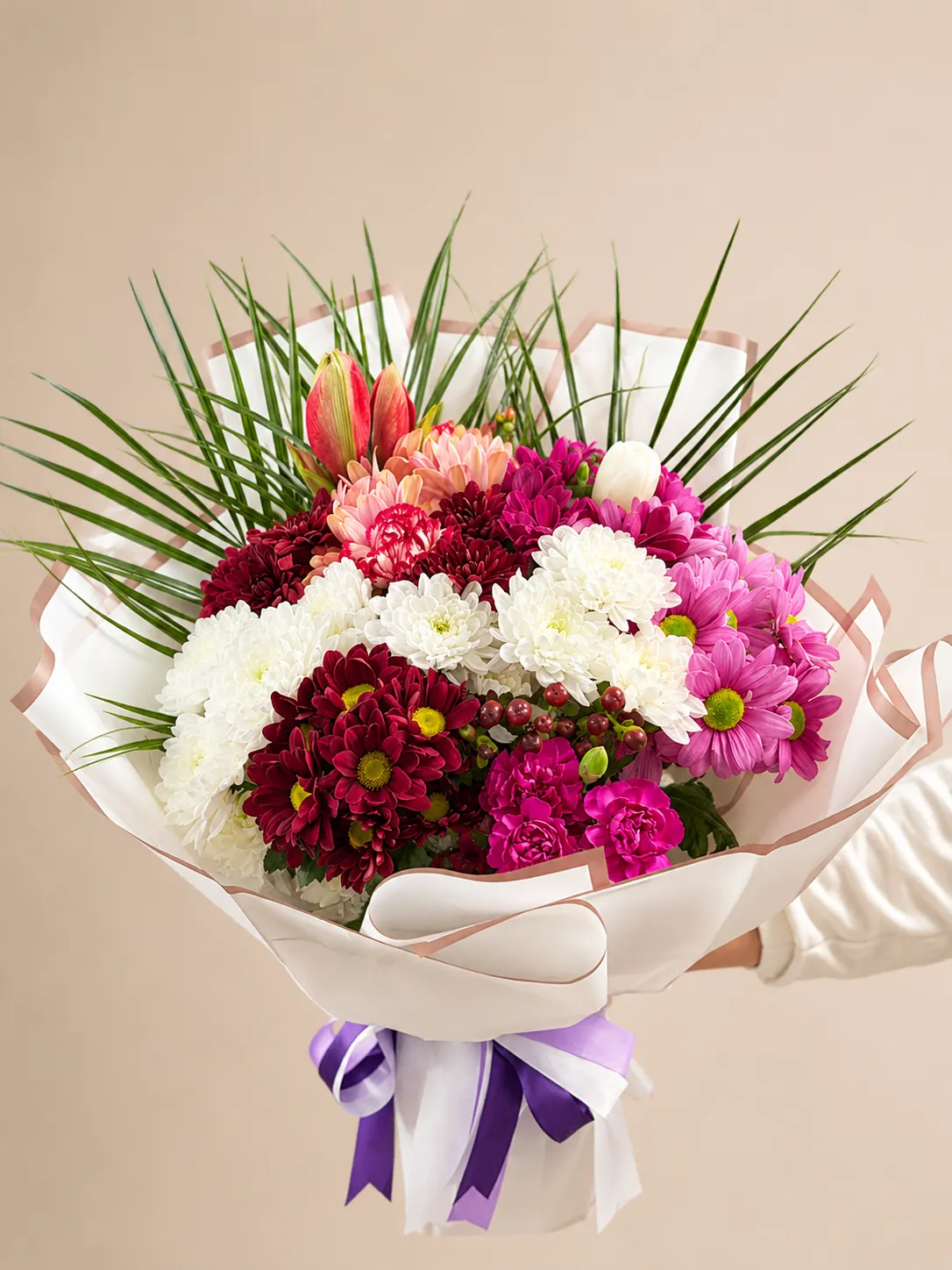 Konya Bahar Rengarenk Krizantem Aranjmanı Siparişi - ÇiçekTeslim